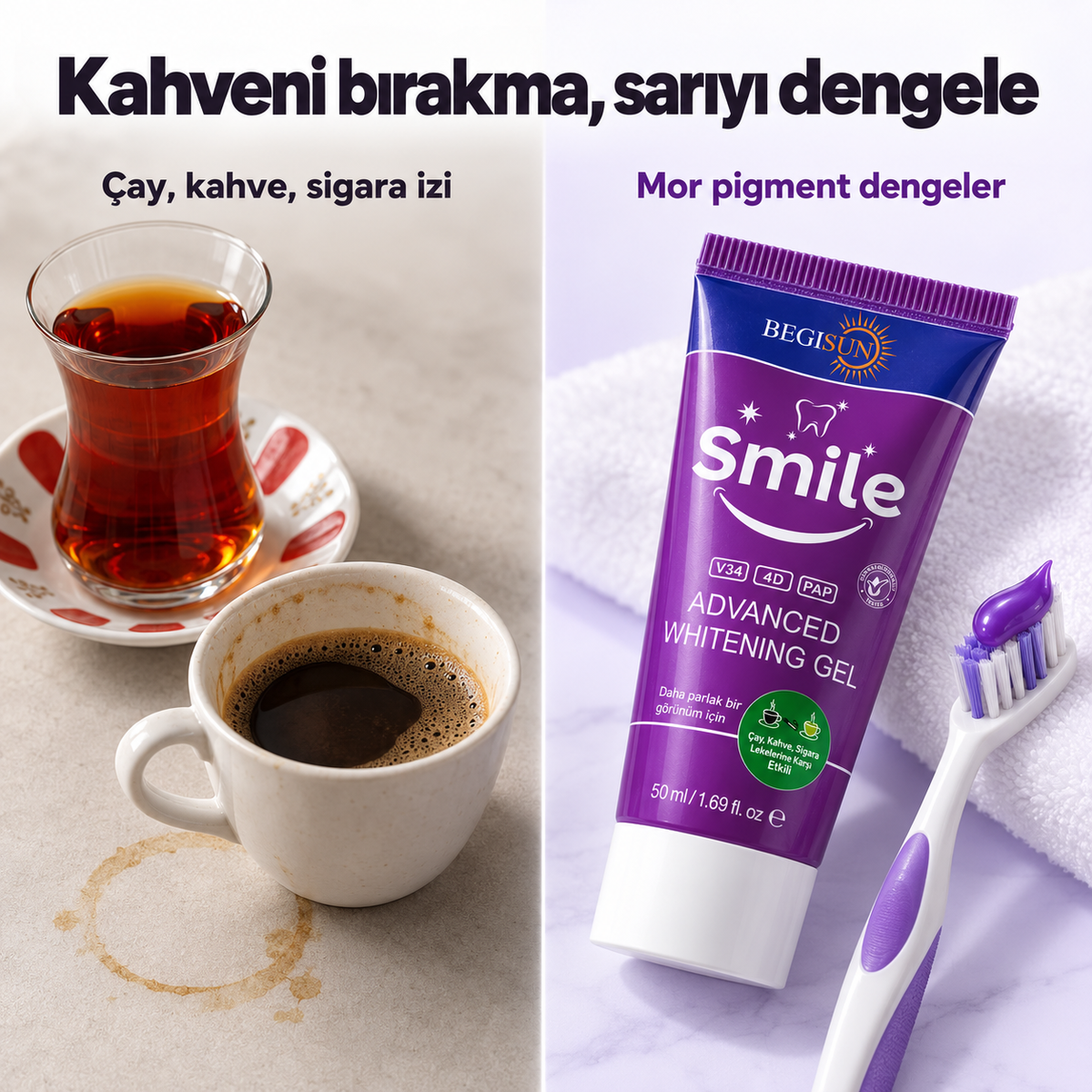 Mor Diş Beyazlatma Jeli · 50 ml