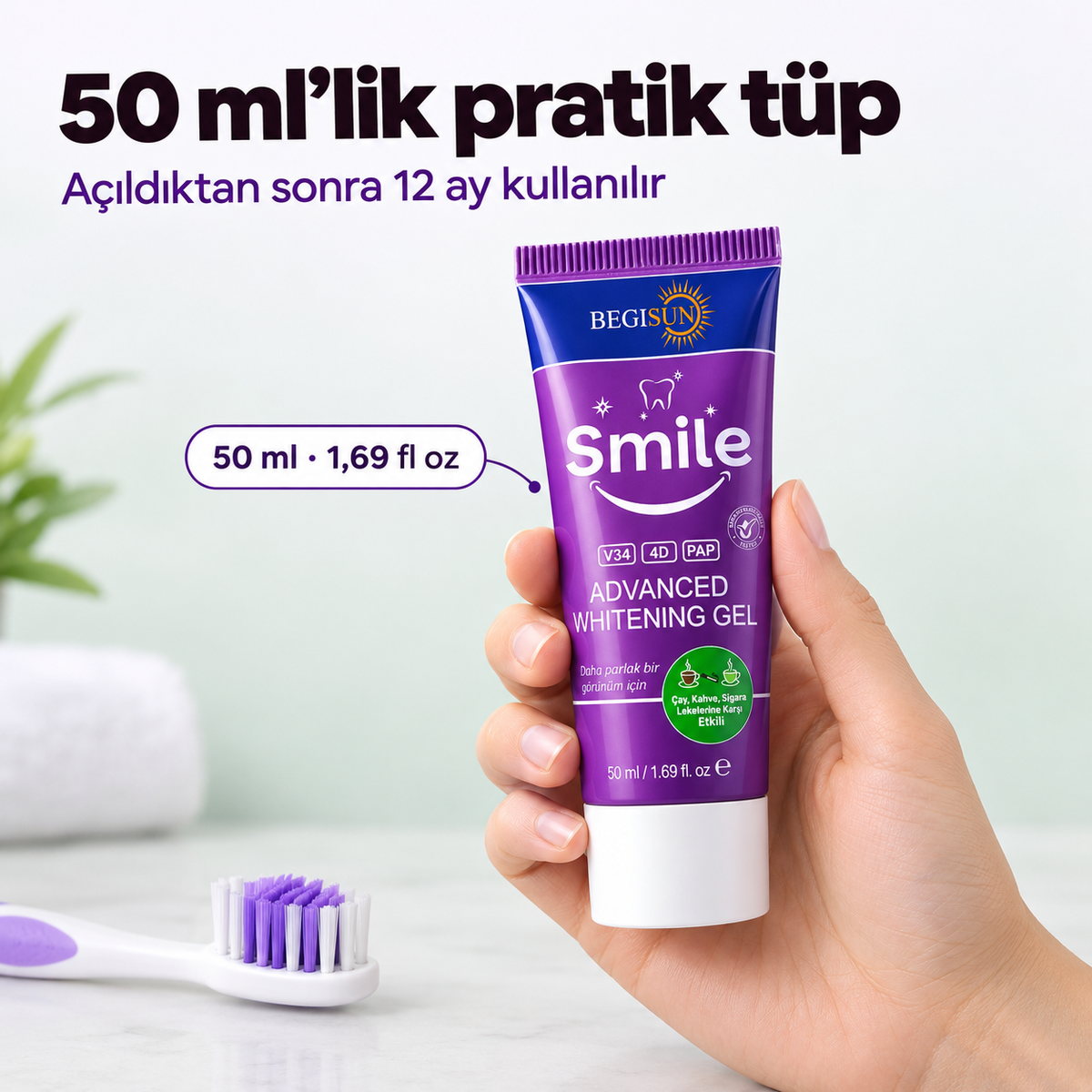 Mor Diş Beyazlatma Jeli · 50 ml